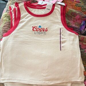 Women's Muscle Tee -COORS LIGHT XL